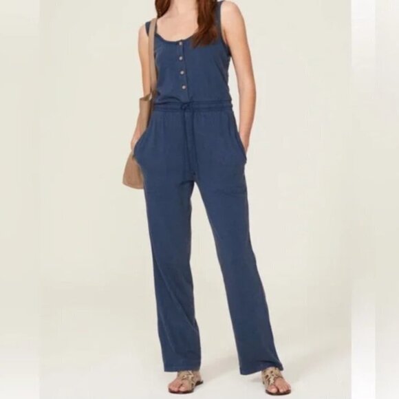 Faherty Terra Organic Cotton Jumpsuit - Picture 1 of 5
